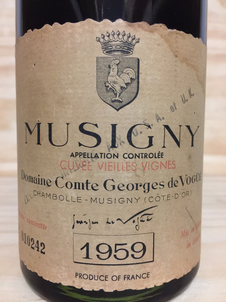 ヴォギュエ ミュジニー ヴィエーユ・ヴィーニュ 1959 – VINORUM ONLINE